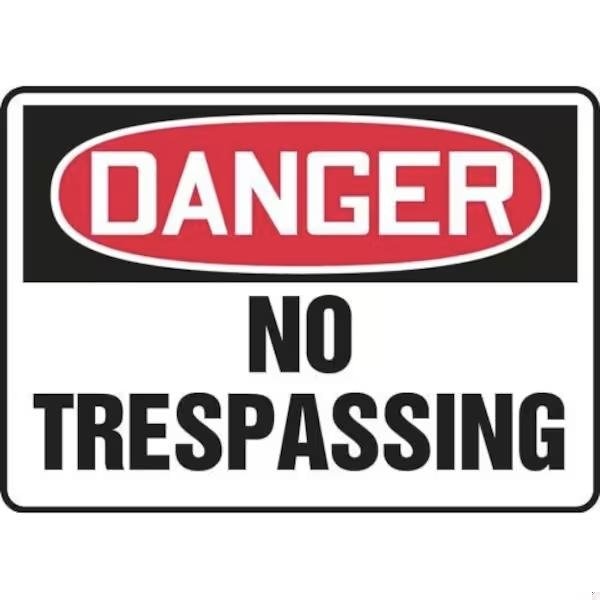 Accuform OSHA DANGER SAFETY SIGN NO MATR112XT MATR112XT - main